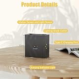 Suright LED Wall Light with Motion Sensor 3000K 2000mAh Type-C Black view 4