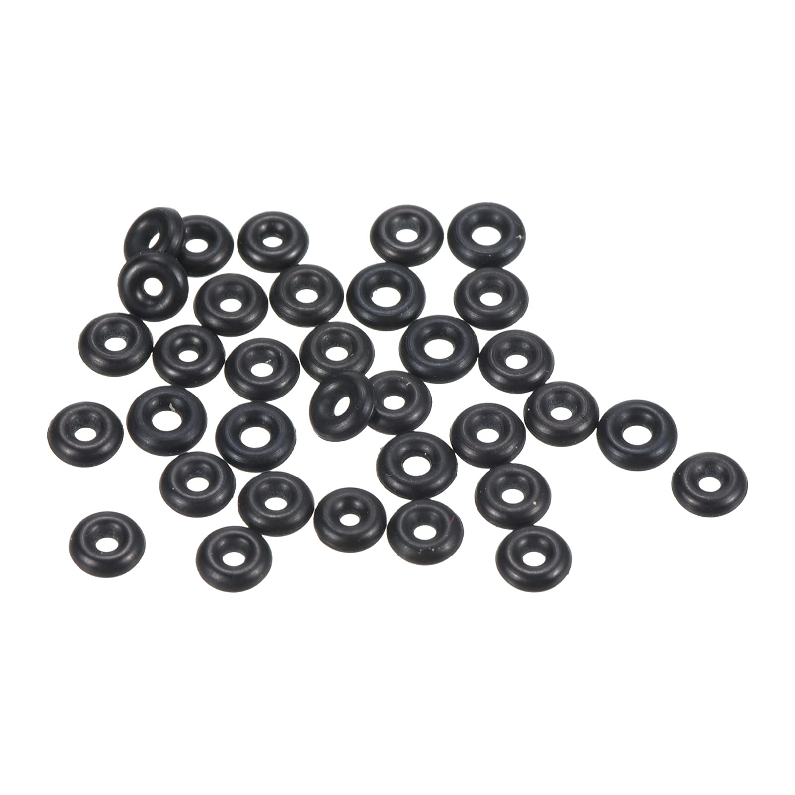 PATIKIL Nitrile Rubber O-Rings 4.5mm OD 1.5mm ID 1.5mm Width, 100 Pcs Metric Sealing Gasket for Faucet Plumbing Automotive Repair, Black
