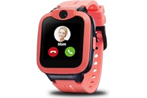 Easyfone KW2 4G Unlocked Smart Watch Cell Phone, Phone Calls, SOS Button, Childrens' Phone Alternative (Pink)