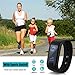 Excelvan All-in-One OLED Smart Healthy Bracelet IP67 Waterproof Bluetooth Pedometer Tracking Calorie Sleep Monitor Call Reminder Remote Capture Wristband for Android IOS Cellphones (Black)