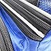 Tancendes Bike Rear Bag Lengthened Shoulder Strap Waterproof Nylon Bicycle Seat Trunk Bag with Raincoat (Blue)