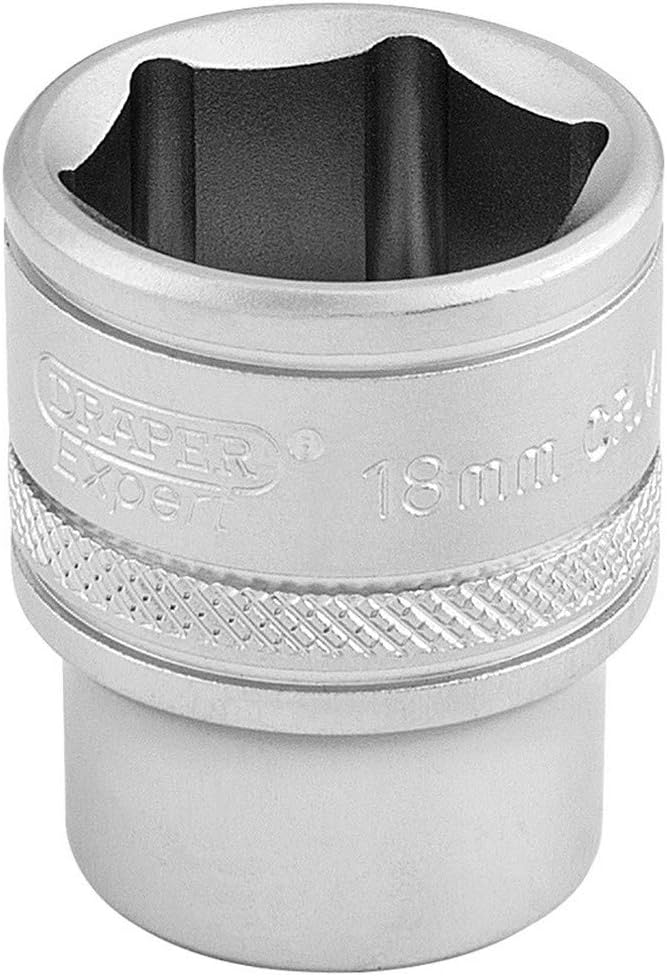 Draper 16544 18 mm 3/8 Inch Square Drive 6 Point Metric Socket
