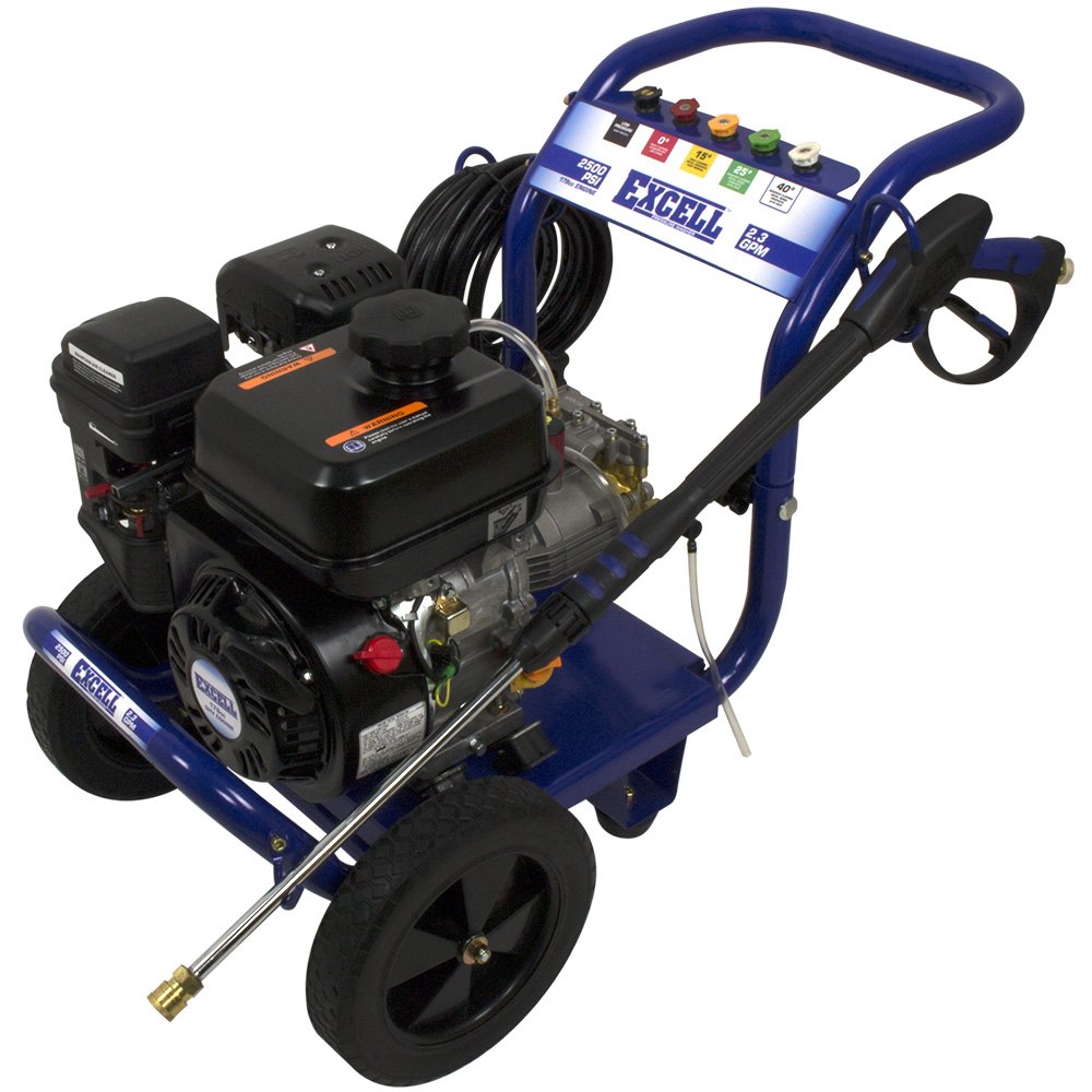 Amazon.com : Excell EPW1792500 2500 PSI 2.5 GPM Cold Water 179CC Gas  Powered Pressure Washer : Garden & Outdoor