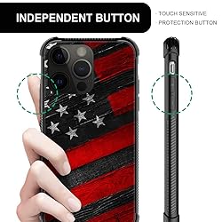 TnXee Compatible with iPhone 14 Case,Wood American