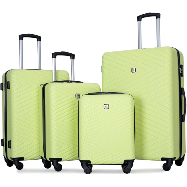 Amazon.com | Tripcomp 4-Piece Hardside Luggage Set with TSA Lock