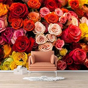 Wall Mural Elegant Rose Flower Floral Photo Removable Self-Adhesive Large Wallpaper - 66x96 inches