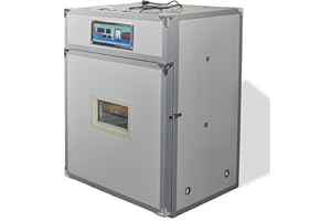 XKV 176 Egg Incubator with Automatic Egg Turning,Temperature Control and Humidity Control,Hatching Eggs,Chicken,Ducks,Poultry,Industrial Brooding Machine Chicken Incubator for Farm,Lab,Home,Indoor