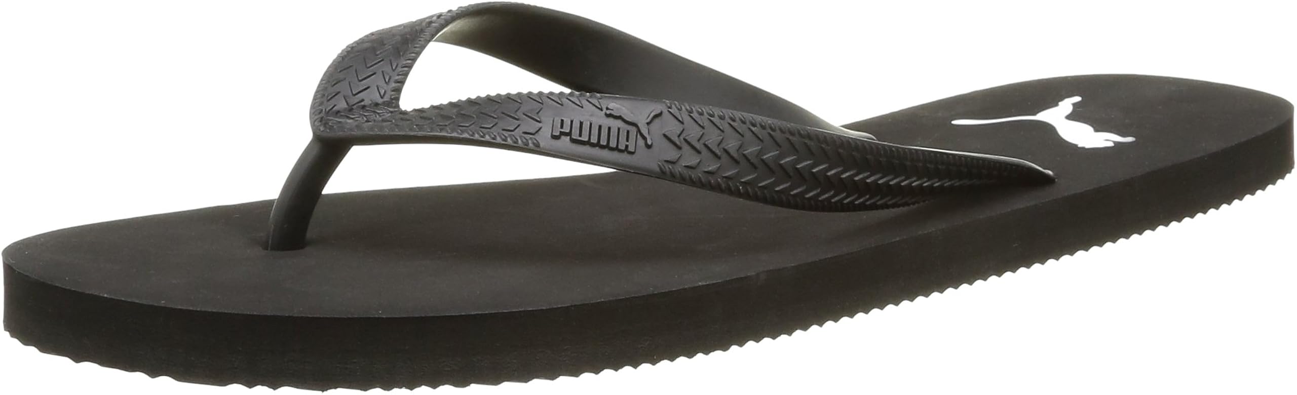 puma grey flip flops