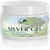 Organa Nano Silver Gel - Advanced Colloidal Silver Skin Cream - Wound Care & First Aid Gel Soothing Topical Ointment for Burns, Razor Burn and Sunburn Irritations - Unscented 4 Oz Jar