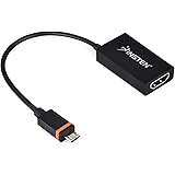 Insten 5-Pin Micro USB SlimPort/MyDP to HDMI Male to Female Adapter Connect Slimport Devices to HDTV/3D Video/PC
