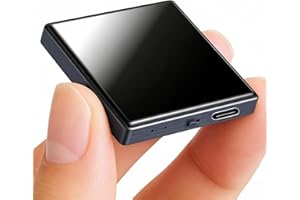 Mini Square Magnetic Voice Recorder 128GB Portable Voice Activated Audio Recorder with Noise Reduction, 9000 Hours Storage, 9