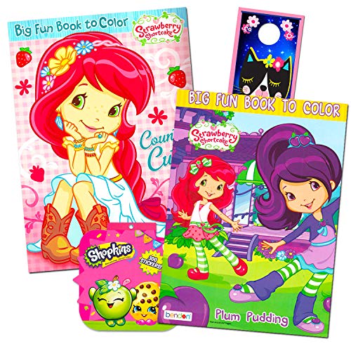 Strawberry Shortcake Coloring Book Super Set -- 2 Jumbo Coloring Books ...