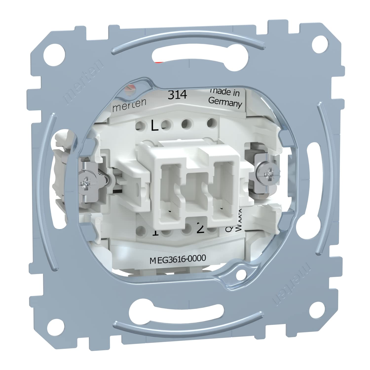 Merten MEG3616-0000 Two-way switch insert 1 pole, 16 AX, AC 250 V, plug-in terminals