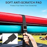 URAQT Adjustable Tie Down Straps 4 Pack 1m x 25mm Heavy Duty Black view 5