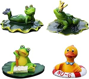 terynbat Rana Animales flotantes para Estanque de jardín Simulación de