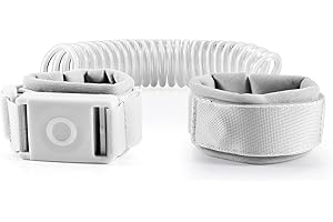 BETERTEK Anti Lost Wrist Link for Toddlers (6.56ft Gray) Toddler Leash for Kids with Magnetic Unlock Design Kid Leash with Reflective Strap for Boys and Girls Toddler Wrist Leash for Shopping Family Travel