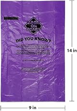 Bags On Board Dog Poo Bags 140 Rainbow Strong Leak-Proof 22.8x35.5cm view 3