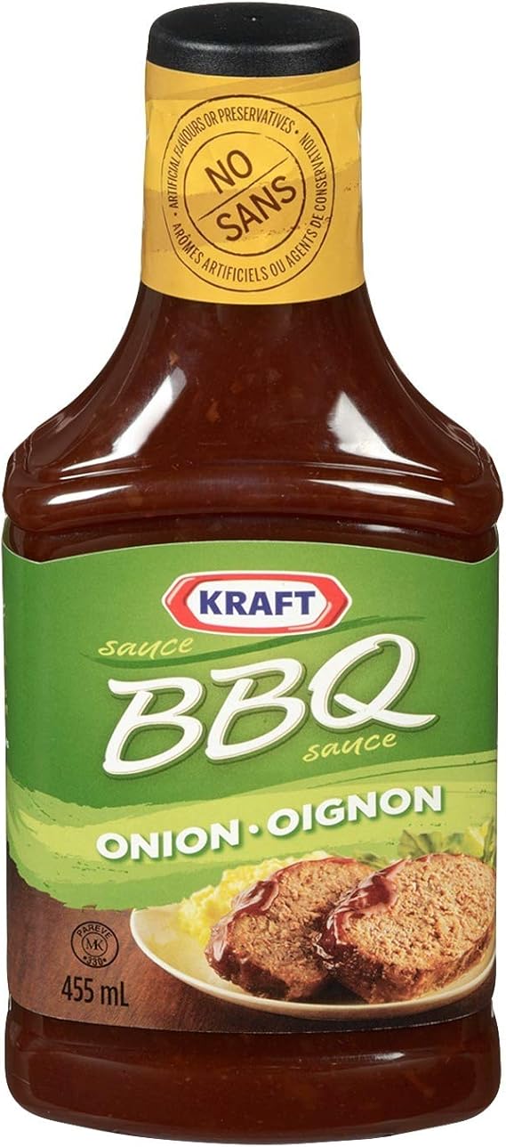 Kraft BBQ Sauce, Onion, 455mL (Pack of 10) Amazon.ca Grocery
