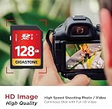 Gigastone 128GB SD Card UHS I U1 Class 10 SDXC Full Size 2-Pack view 4