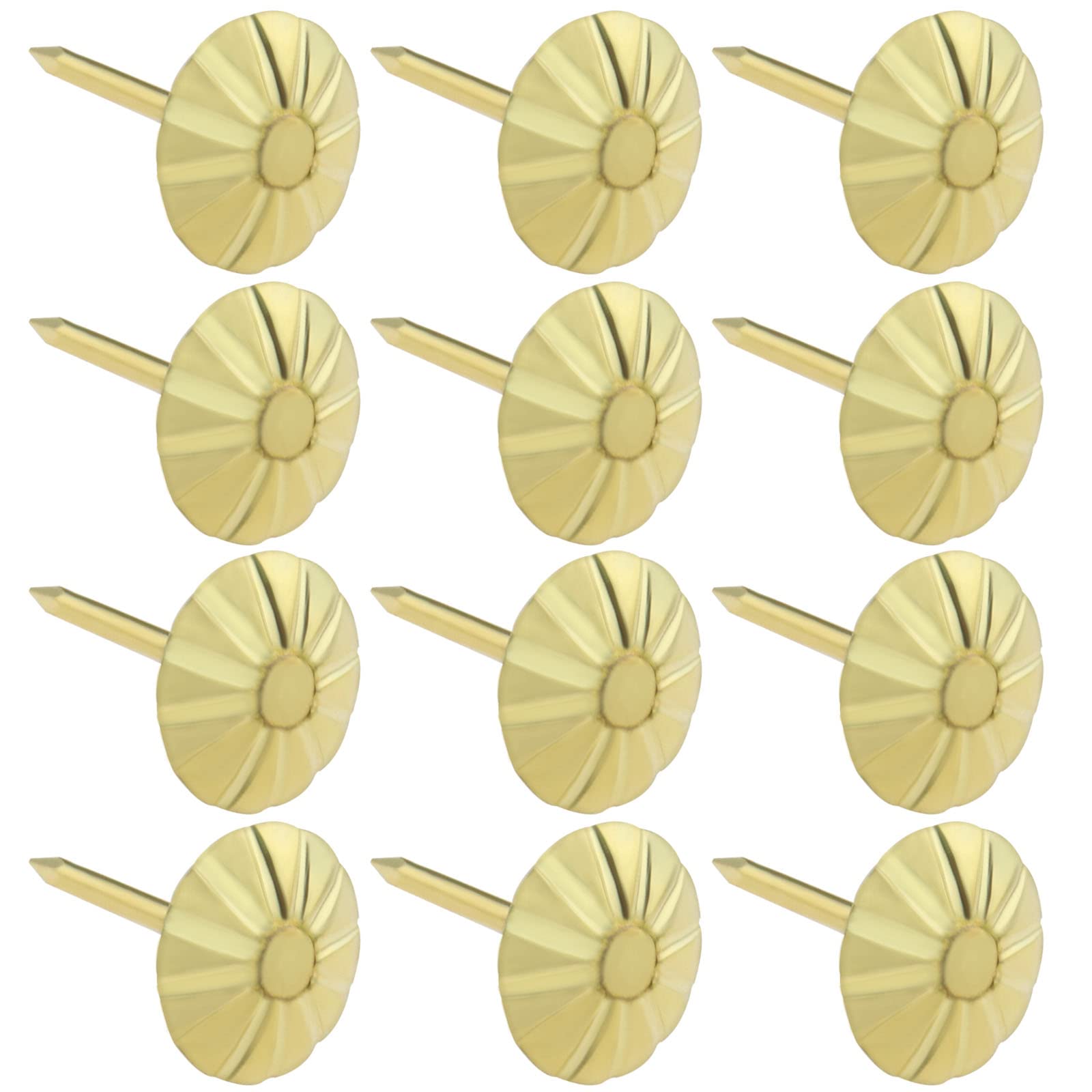 The Lord of the Tools 100pcs Antique Decorative Nails for Furniture Sofa Upholstery Tacks Retro Decoration Pushpin Metal Pushpin 11 x 16 mm Gold
