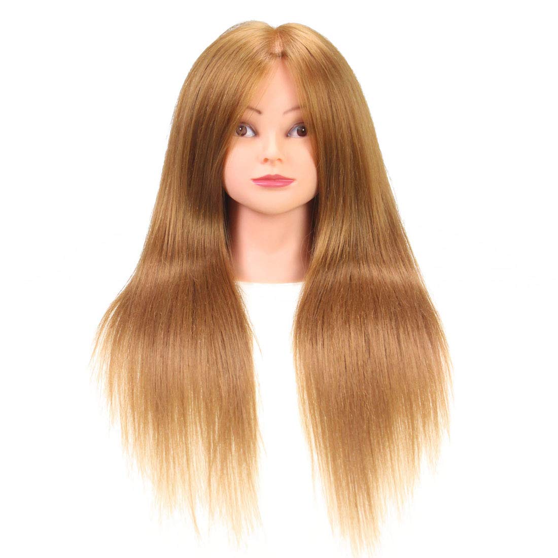 human hair mannequin head with stand