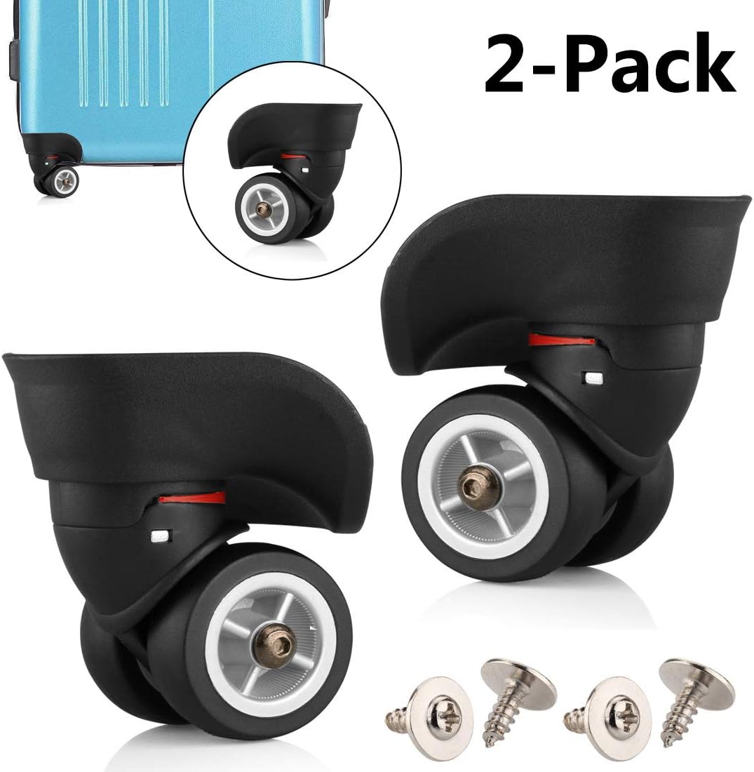 TuhooMall Luggage Wheels Replacement, 360 Degree Swivel