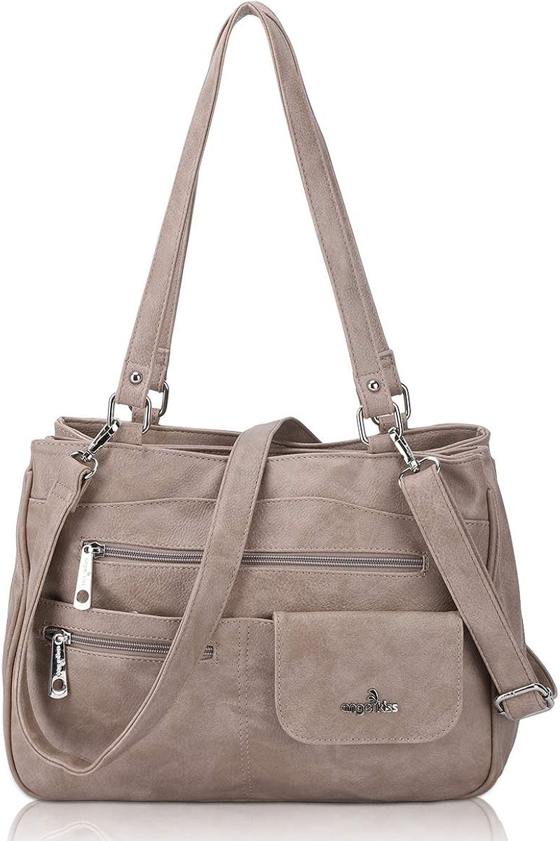 Angel Kiss Shoulder Bag Women's Large Handbag PU Leather waterproof