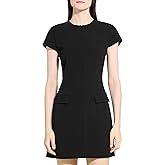 Theory Womens Tailor Zip Mini Dress