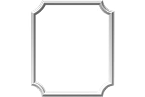 Ekena Millwork PNL24X28AS-02 24"W x 28"H x 1/2"P Ashford Molded Scalloped Wainscot Wall Panel