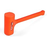 MAXPOWER 5 LB Dead Blow Hammer, Checkered Grip, Spark and Rebound Resistant | One-Piece Molded, Controlled Impact, Non-Marring Face, Reduced Vibration, Automotive, Metalworking &amp; Assembly