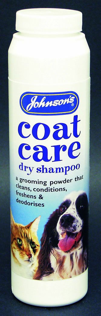 Johnsons Coat Care Dry Powder Dog Shampoo 85g (P)(E002)