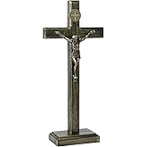 Crucifix Wall Cross Catholic Crucifix Standing Wooden Burning Crucifix With Base For Wooden Crucifix Wall Cross Home Decor