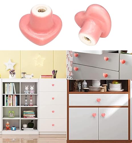 6X Cute Dresser Knobs Ceramic Cabinet Knobs Bright Pink Drawer Knobs Heart Love-Shape Door Pull Knob Cabinet Closet Ceramic Drawer Cupboard Kitchen in Saudi Arabia | Whizz Drawer Handles 6X Cute Dresser Knobs Ceramic Cabinet Knobs Bright Pink Drawer Knobs Heart Love-Shape Door Pull Knob Cabinet Closet Ceramic Drawer Cupboard Kitchen in Saudi Arabia | Whizz Drawer Handles