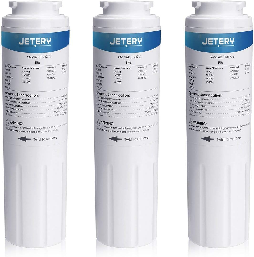 JETERY Replacement Filter maytag UKF8001 3 Pack