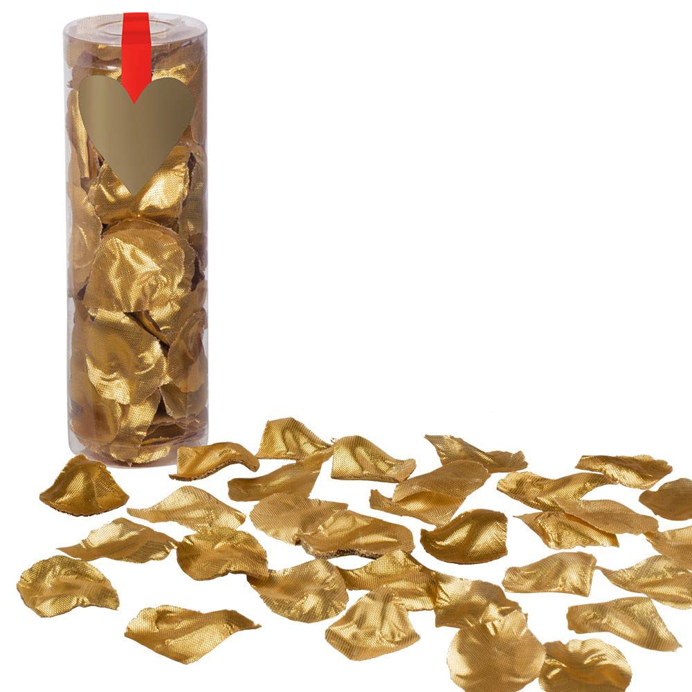 Boland 48023 - Cylinder with Rose Petals, 288 Pieces, Gold Color — image 1