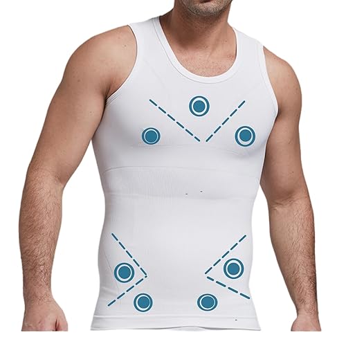 Henicepte Gynecomastia Mens Compression Shirts, Body Shaper Tank