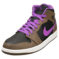 Jordan Mens Air Jordan 1 Mid Leather Synthetic