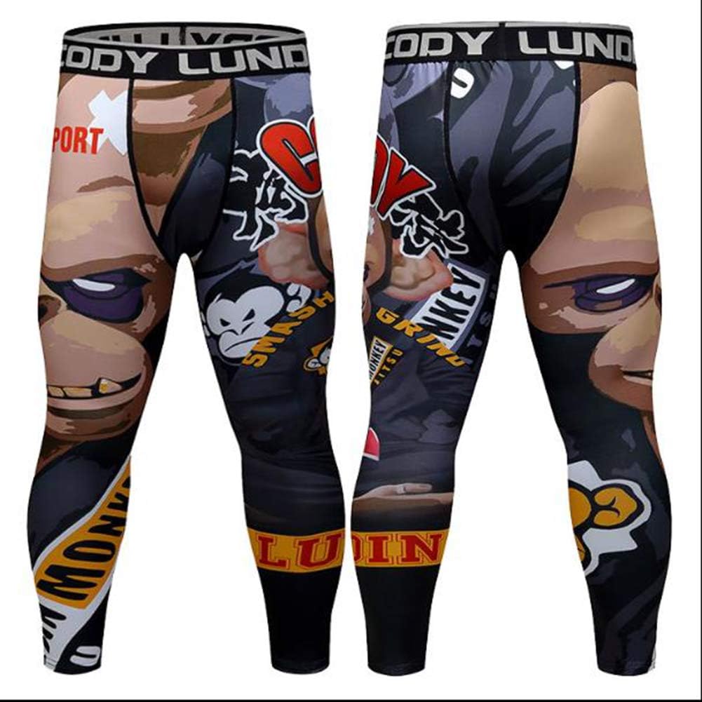 TX Men's Compression Pants Tights Leggings MMA Fight Clothing UFC Cage Kickboxing JiuJitsu BJJ