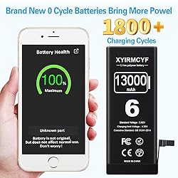 XYIRMCYF 13000mAh Super Capacity Battery Compatible