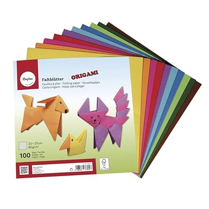 Amazoncom Rayher 71830000 Origami Folding Paper Fsc Mix