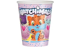 Unique Party 59306 - 9oz Hatchimals Paper Cups, Pack of 8
