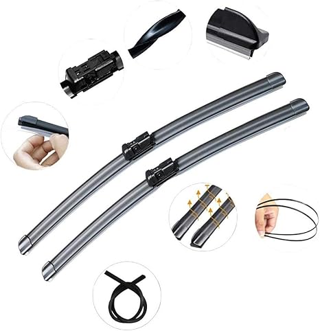 Amazon Co Jp Hyhcz ボルボv60 12 年 オールシーズンブラックフロントウインドスクリーンワイパーブレードセット2 Xブレードのカーアクセサリーワイパーブレード交換 Size T4 ホーム キッチン