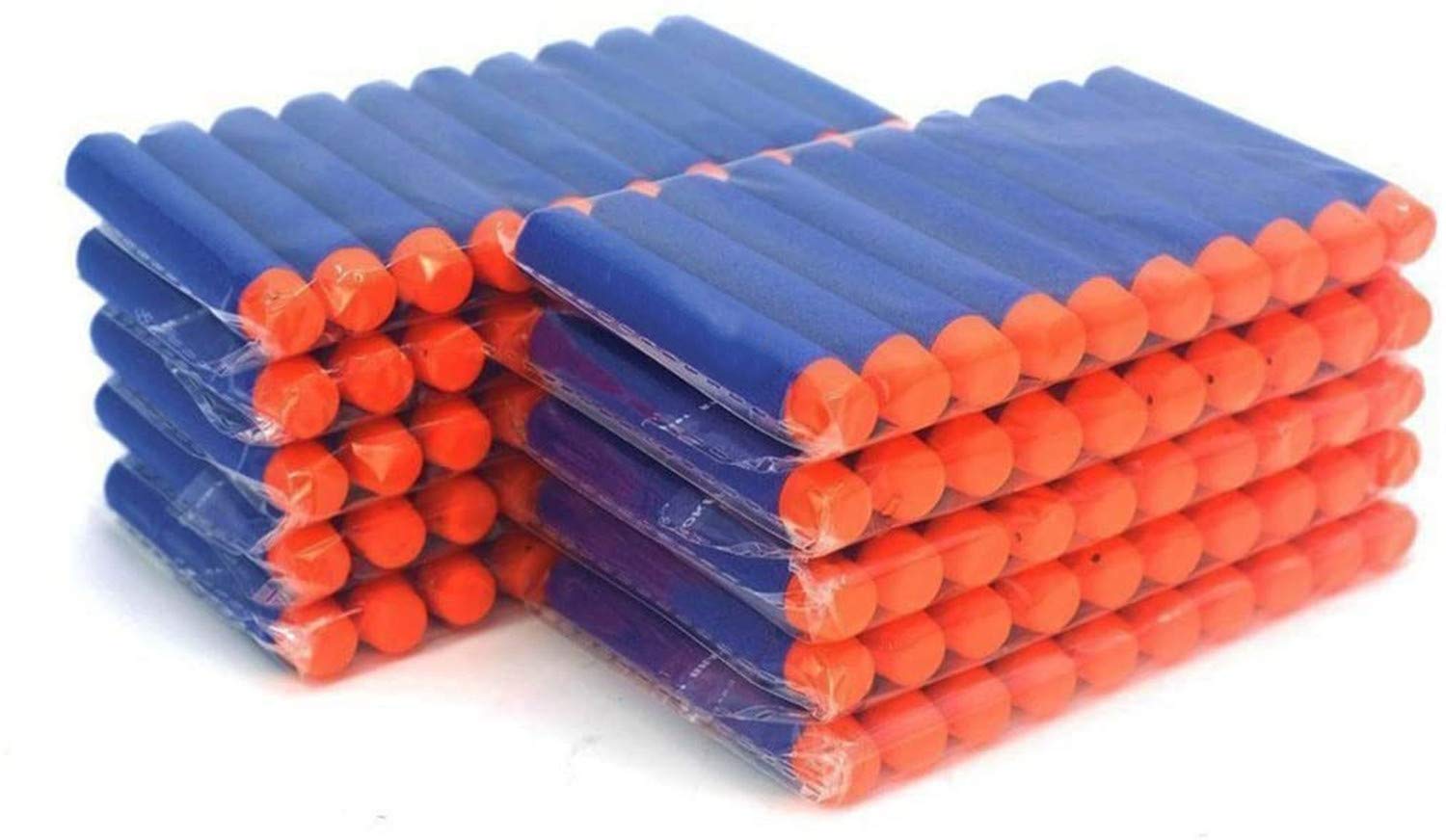 COSORO 7.2cm Refill Foam Bullet Darts for Nerf N-strike Elite Series Blasters Kid Toy Gun (100PCS Blue)
