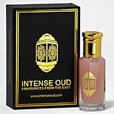 INTENSE OUD Pink Musk Arabian Perfume Oil for Men & Women, 12ml (0.40 oz) Alcohol-Free, Concentrated Fragrance with Violet & Vanilla Notes, Long-Lasting in Black Gift Box