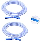 2 Pack Extended Suction Connection Tube, 10 Feet Extra Long – Extension Suction Hose Compatible with devices that support 8mm (.3 inches) standard interface