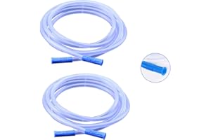 MEDCORE 2 Pack Extended Suction Connection Tube, 10 Feet Extra Long – Extension Suction Hose Compatible with devices that support 8mm (.3 inches) standard interface