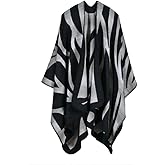 Bakerdani Women's Winter Wrap Blanket Poncho Cape Shawl Cardigans