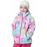 MONTFLIX Kids Ski Jacket Waterproof Warm Winter Snow Coat With Hooded Outdoor Snowboarding Skiing Jackets for Girls Boys