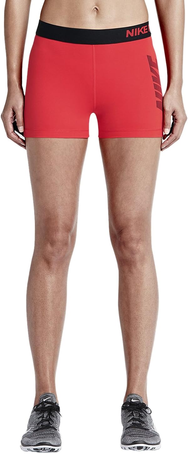 red nike womens shorts