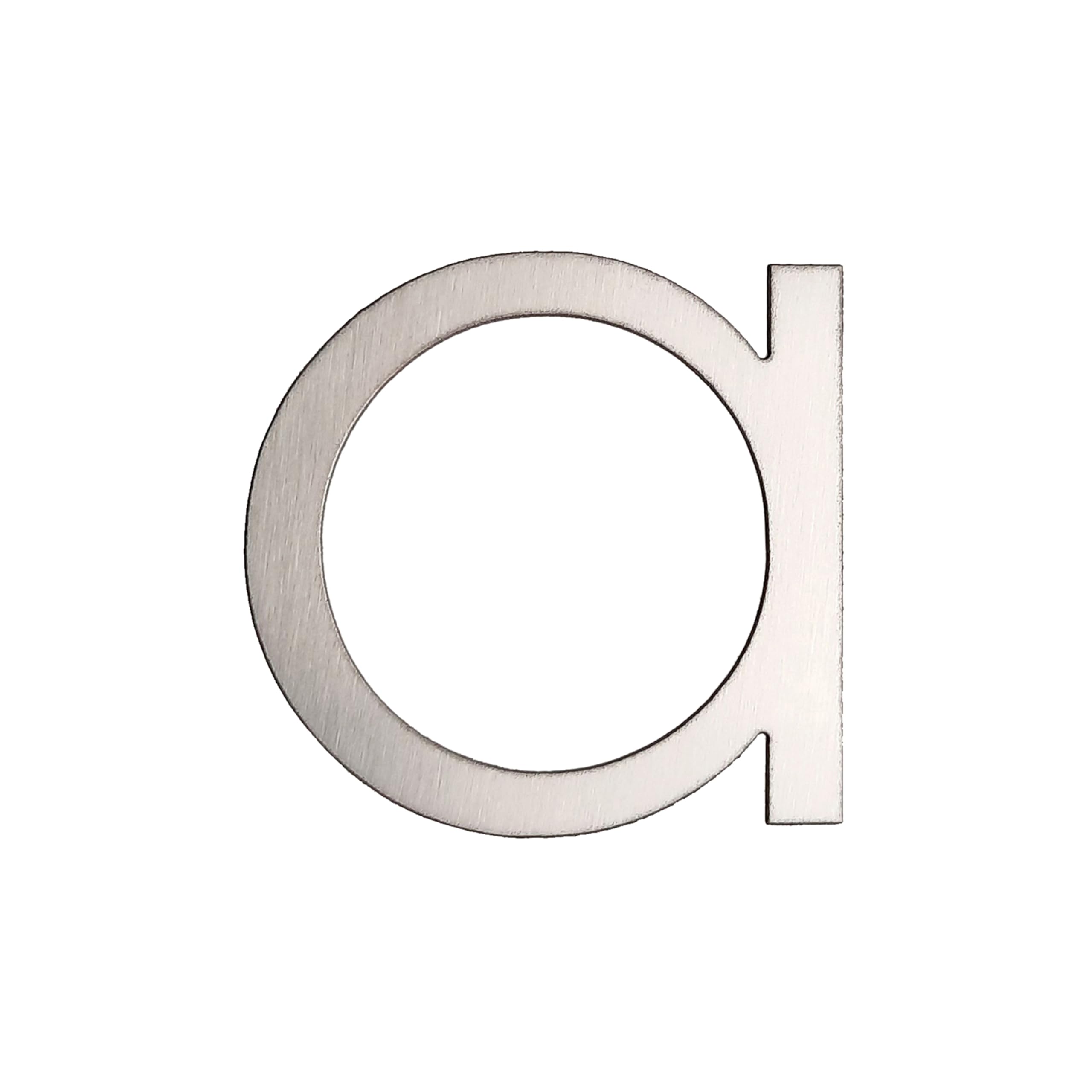 GUIZZO Creart - External Stainless Steel House Number Letter - A, 7.7 x 10 H cm - Signs/Letters - House Numbers, Handmade House Number Door Sign and Name Plate, Made in Italy
